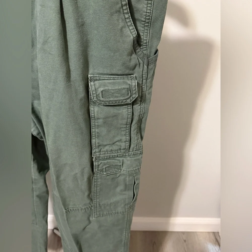 5.11 Tactical Heavy Canvas Cargo Pants Green Work Utility Mens 42x32